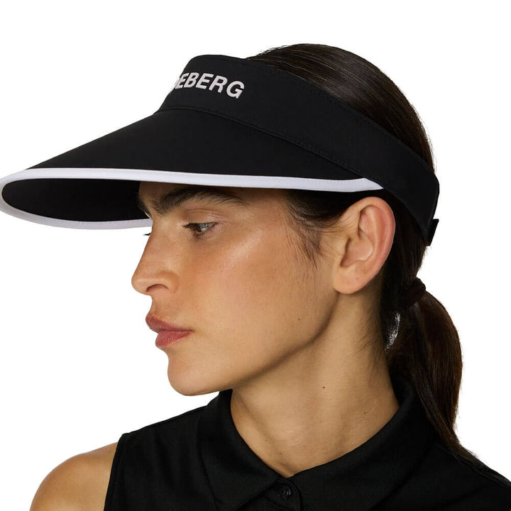 J.Lindeberg Alba Big Golf Visor Black - FW25 Women