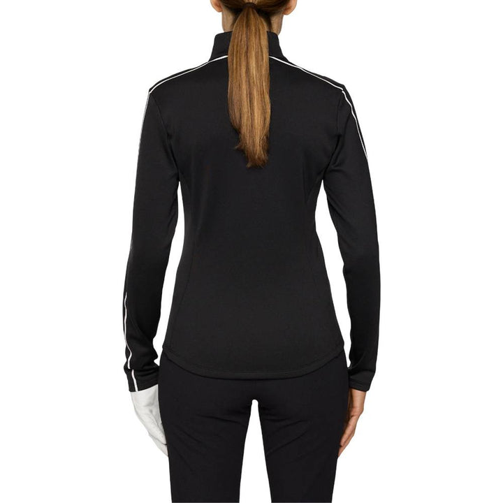 J.Lindeberg Nefe Quarter Zip Mid Layer Golf Jacket Black - FW25 Women
