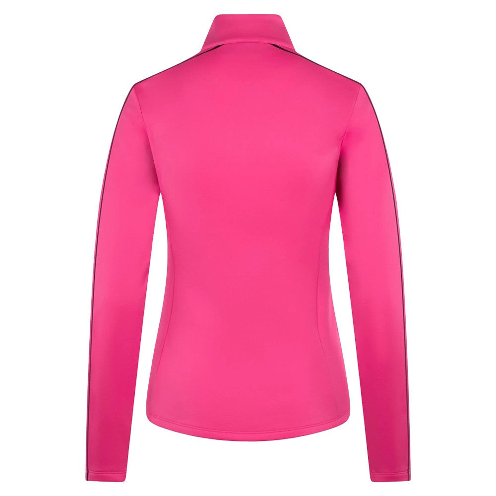 J.Lindeberg Nefe Quarter Zip Mid Layer Golf Pullover Eosine Pink
