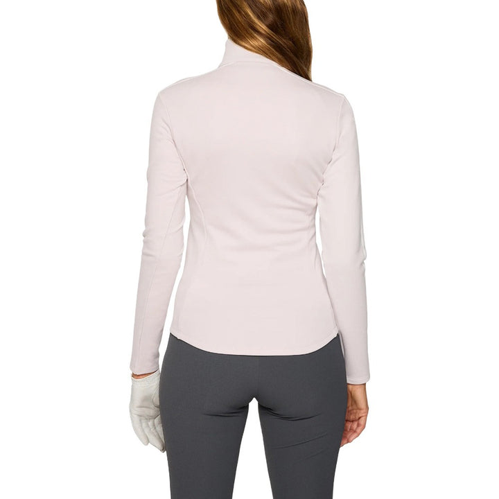 J.Lindeberg Nefe Quarter Zip Mid Layer Golf Jacket Grey Lilac - FW25 Women