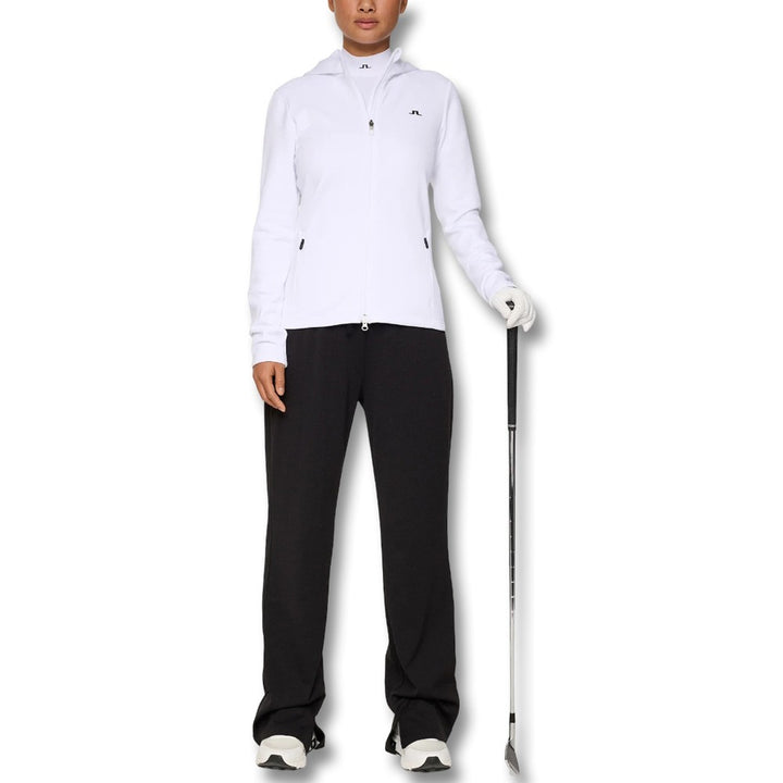 J.Lindeberg Aerialle Zip Hood Golf Jacket White - FW25 Women