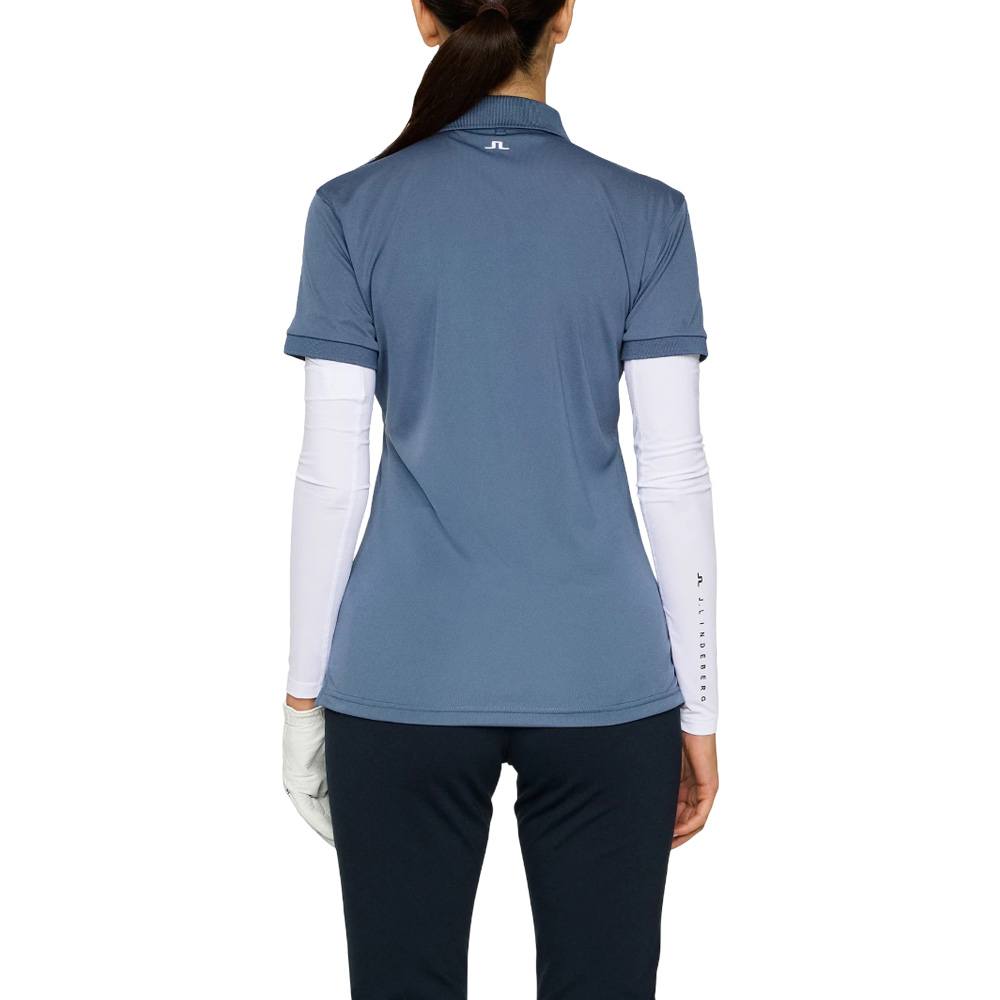 J.Lindeberg Tour Tech Golf Polo Vintage Indigo - FW25 Women – Golfio
