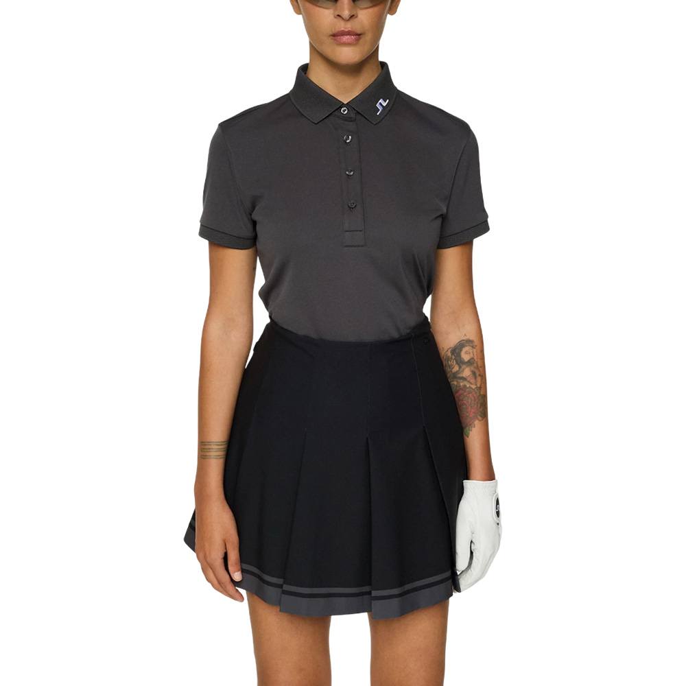 J.Lindeberg Tour Tech Golf Polo Asphalt - FW25 Women – Golfio