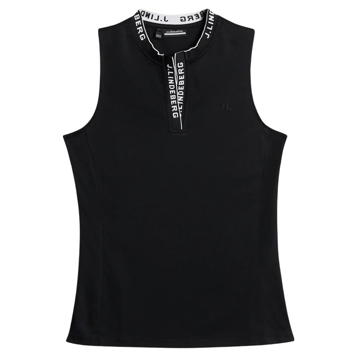 J.Lindeberg Leya Sleeveless Golf Top Black - FW25 Women