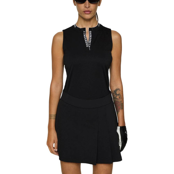 J.Lindeberg Leya Sleeveless Golf Top Black - FW25 Women