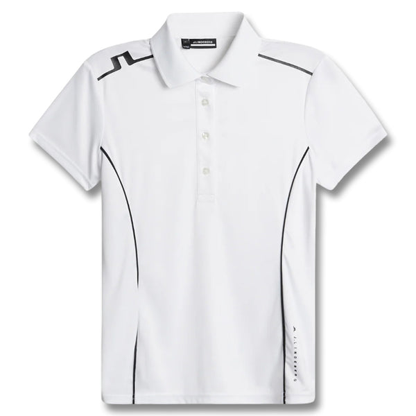 J.Lindeberg Leyla Golf Polo White - FW25 Women