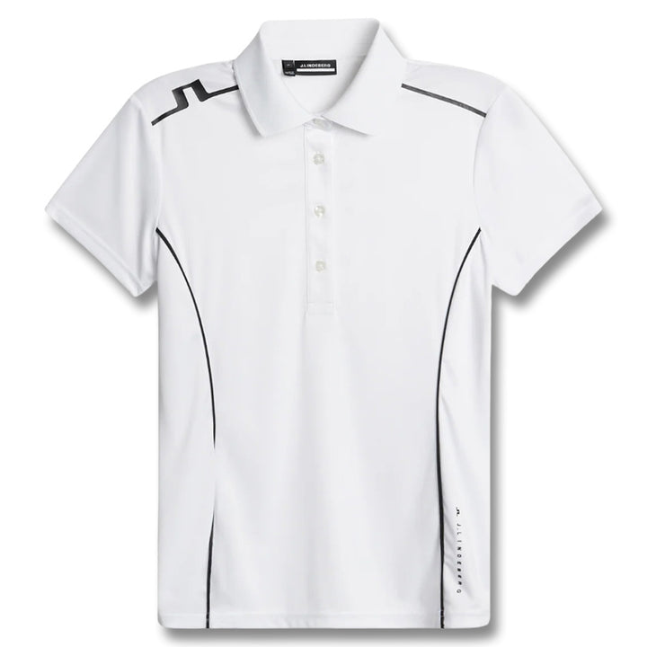 J.Lindeberg Leyla Golf Polo White - FW25 Women