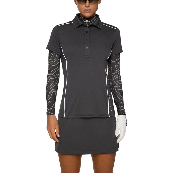 J.Lindeberg Leyla Golf Polo Asphalt - FW25 Women