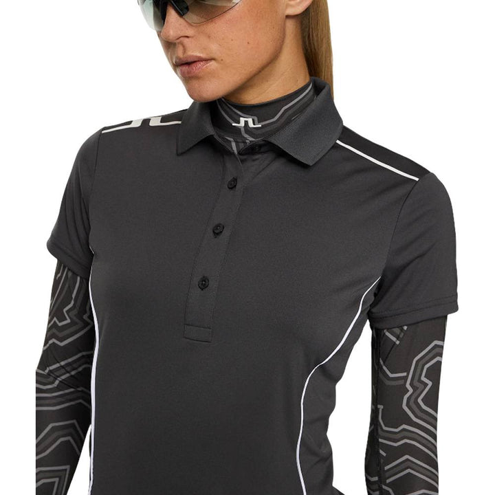 J.Lindeberg Leyla Golf Polo Asphalt - FW25 Women