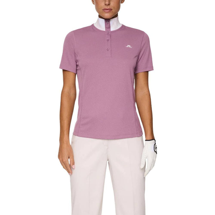 J.Lindeberg Piper Golf Polo Very Grape - FW25 Women