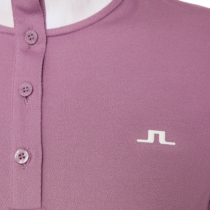 J.Lindeberg Piper Golf Polo Very Grape - FW25 Women
