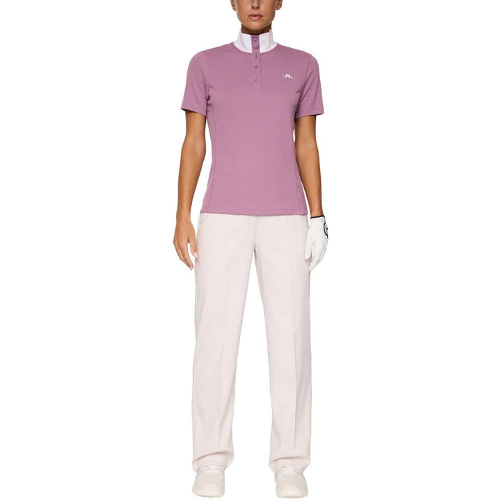 J.Lindeberg Piper Golf Polo Very Grape - FW25 Women