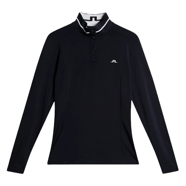 J.Lindeberg Hertta Longsleeve Golf Polo JL Navy - FW25 Women