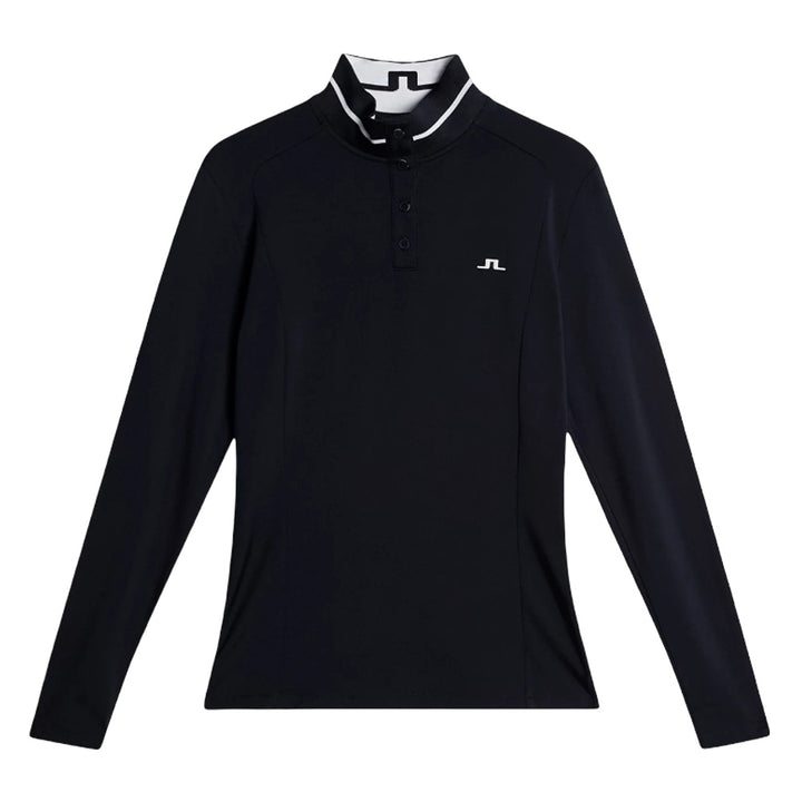 J.Lindeberg Hertta Longsleeve Golf Polo JL Navy - FW25 Women