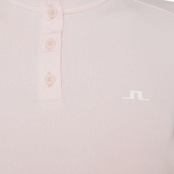 J.Lindeberg Hertta Longsleeve Golf Polo Grey Lilac - FW25 Women