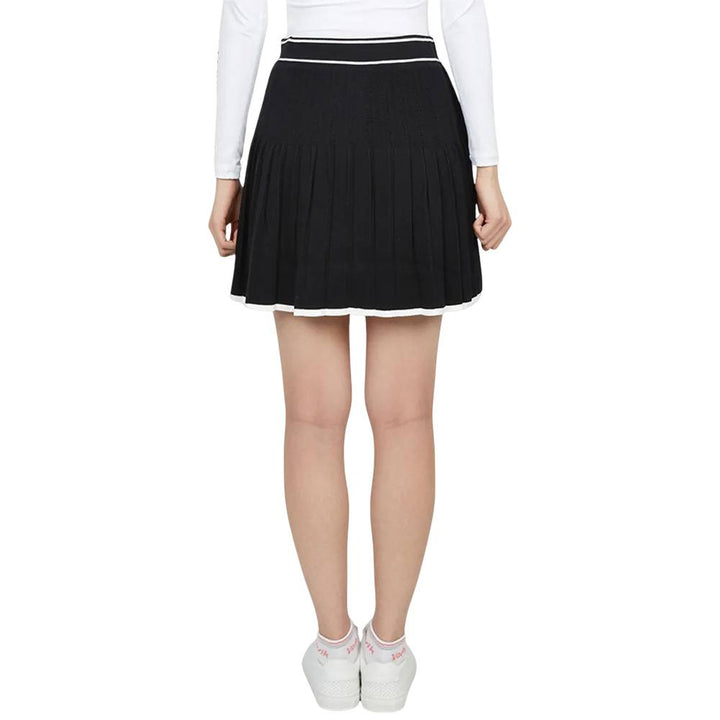J.Lindeberg Eden Knitted Golf Skirt Black - FW25 Women