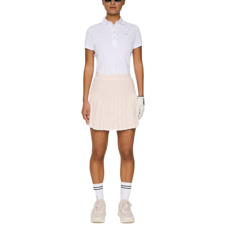 J.Lindeberg Eden Knitted Golf Skirt Grey Lilac - FW25 Women