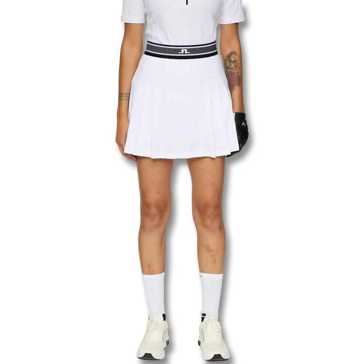 J.Lindeberg Harlow Golf Skirt White - FW25 Women