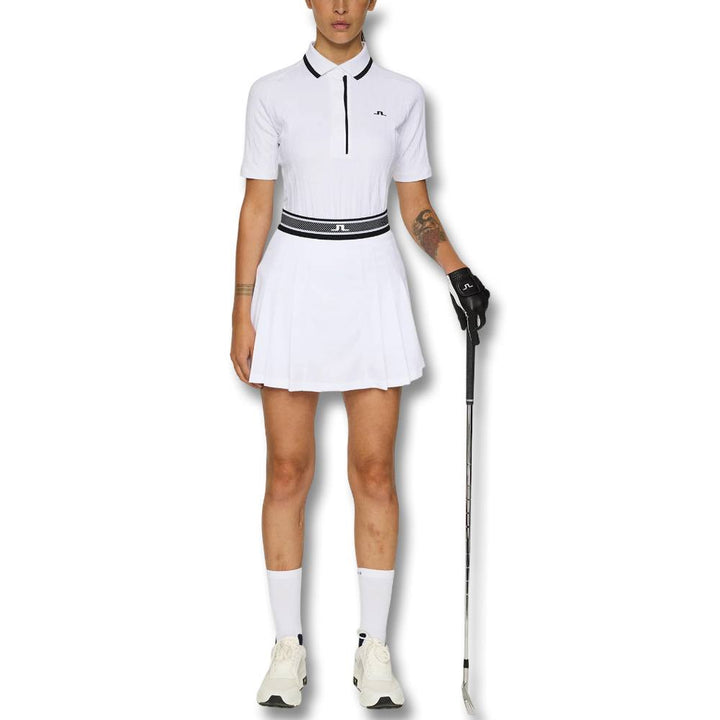 J.Lindeberg Harlow Golf Skirt White - FW25 Women