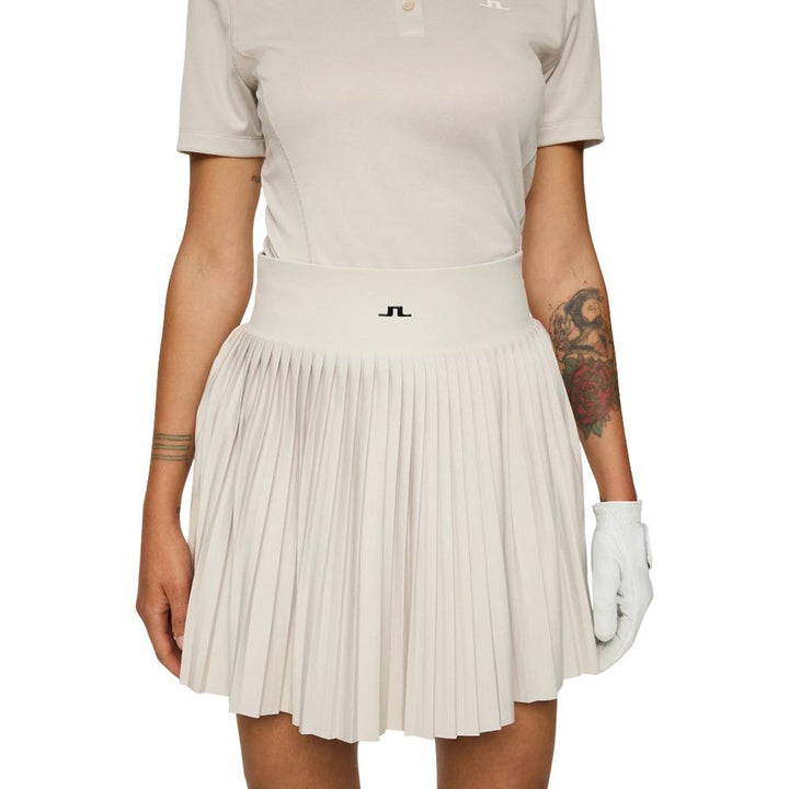 J.Lindeberg Binx Golf Skirt Moonbeam - FW25 Women