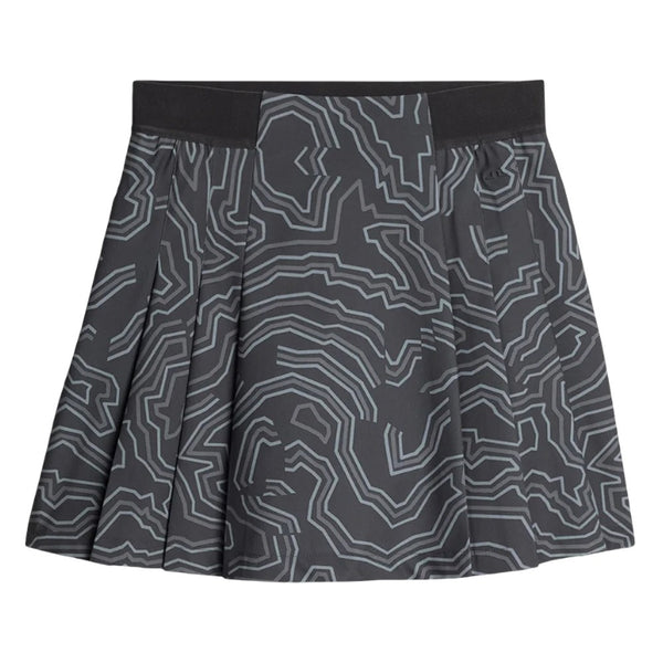 J.Lindeberg Alesia Print Golf Skirt Topo Asphalt L - FW25 Women