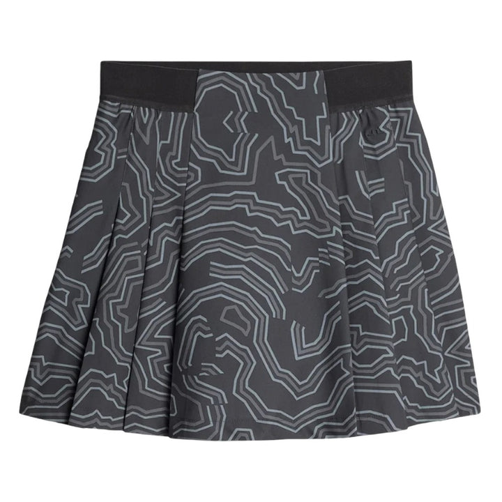 J.Lindeberg Alesia Print Golf Skirt Topo Asphalt L - FW25 Women