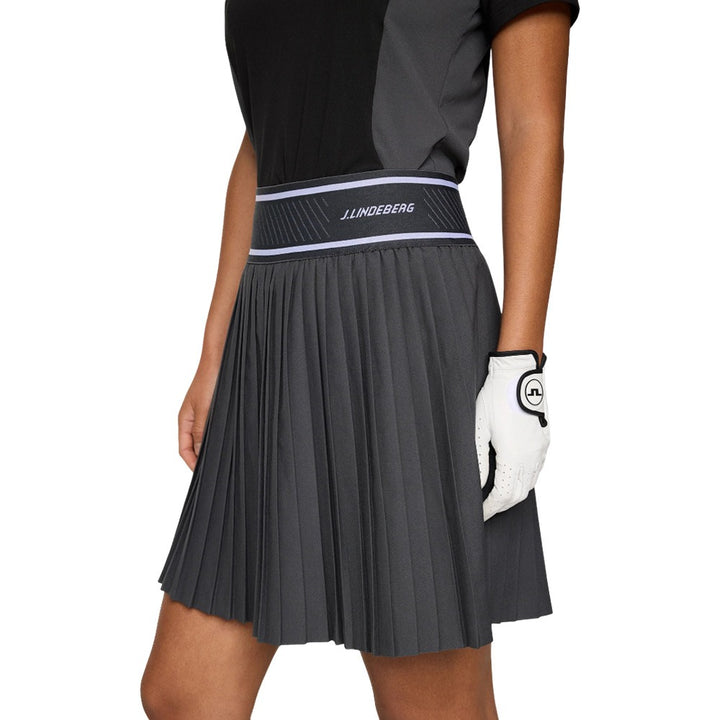 J.Lindeberg Twiggy Golf Skirt Asphalt - FW25 Women