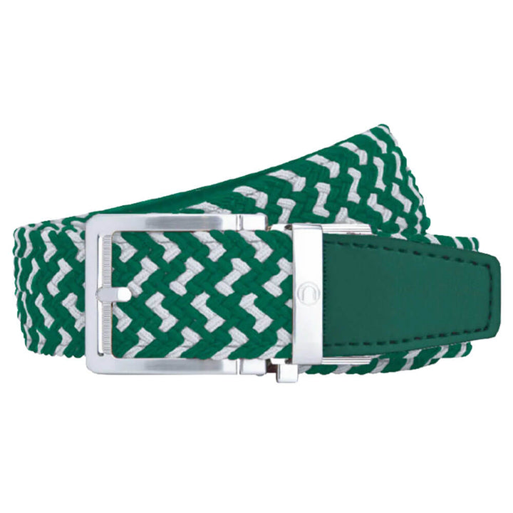 Nexbelt Braided Golf Belt Green/White - 25 Men