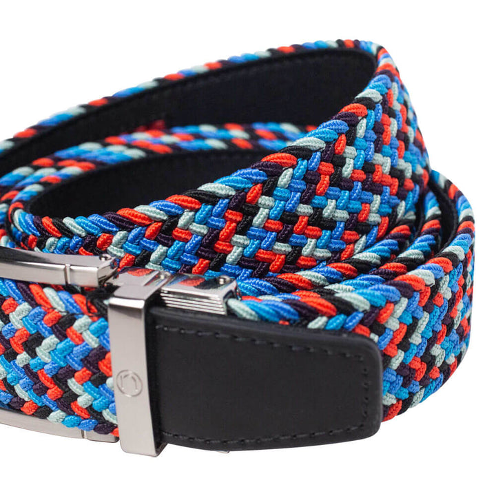 Nexbelt Braided Golf Belt Blue/Red/Grey - 25 Men