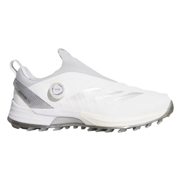 Adidas Adizero ZG BOA Spikeless Golf Shoes Cloud White/Silver Metallic/Light Solid Grey - FW25 Men