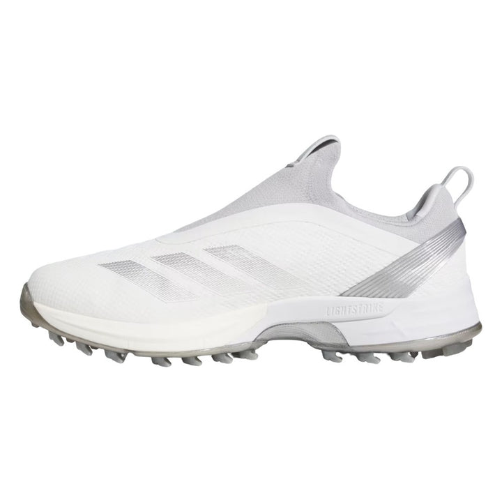 Adidas Adizero ZG BOA Spikeless Golf Shoes Cloud White/Silver Metallic/Light Solid Grey - FW25 Men