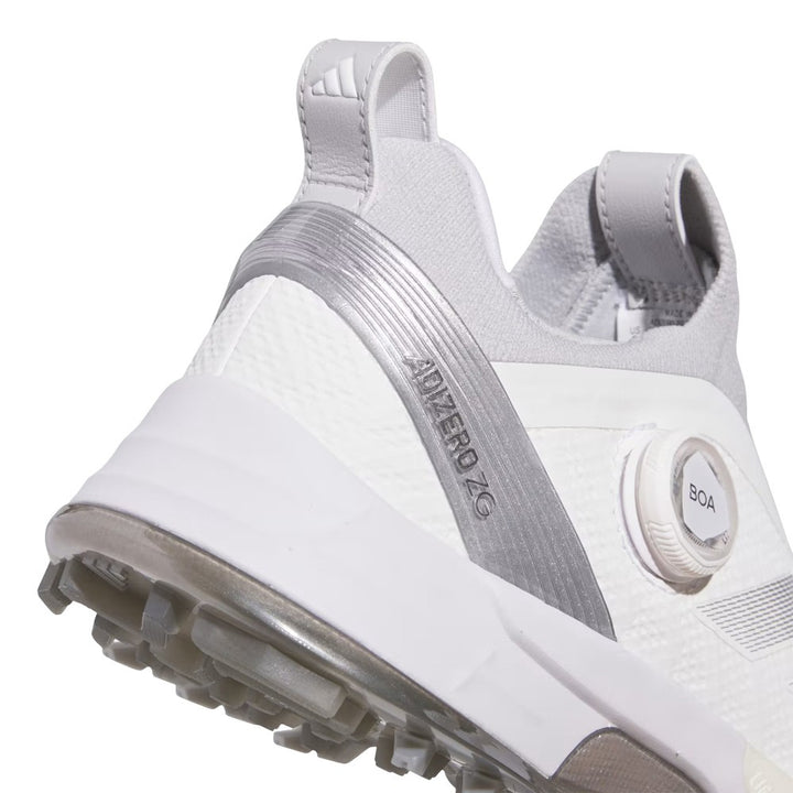 Adidas Adizero ZG BOA Spikeless Golf Shoes Cloud White/Silver Metallic/Light Solid Grey - FW25 Men