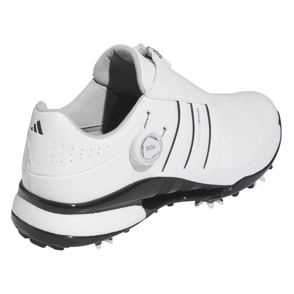 adidas Men's Tour360 24 BOA Boost Golf Shoes, White Black / Medium / 10.5