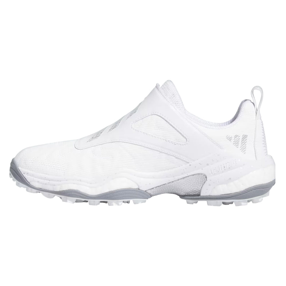 【美品】adidas CODECHAOS BOA 25 white silver Adidas CodeChaos BOA 25 Spikeless Golf Shoes Cloud White/Silver