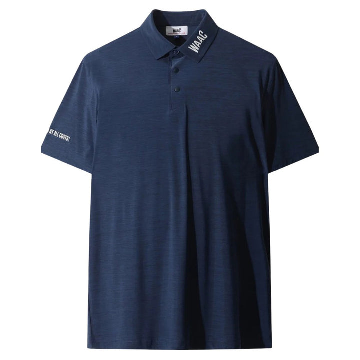 WAAC Essential Melange Golf Polo Dark Navy - FW25 Men