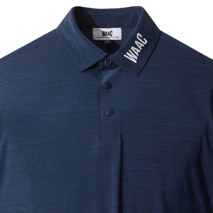 WAAC Essential Melange Golf Polo Dark Navy - FW25 Men