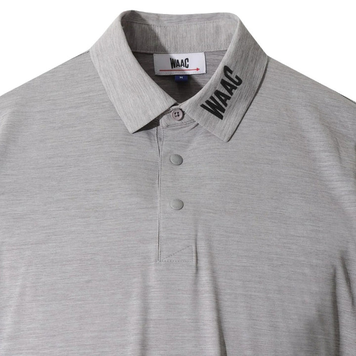 WAAC Essential Melange Golf Polo Melange Grey - FW25 Men