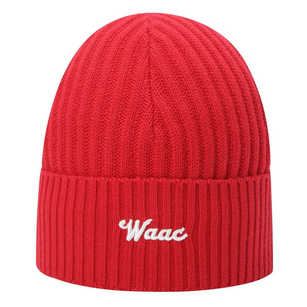 WAAC Knit Golf Beanie Red - FW25 Men