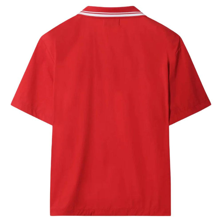 WAAC Rib Collar Shortsleeve Stretch Golf Polo Red - FW25 Women