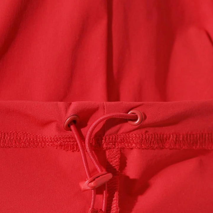 WAAC Rib Collar Shortsleeve Stretch Golf Polo Red - FW25 Women