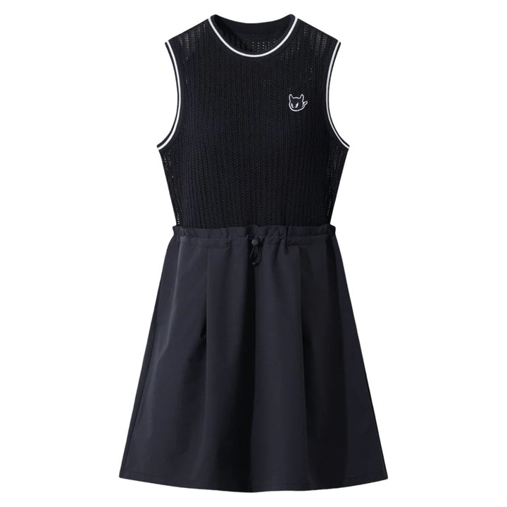 WAAC Mesh Knit Golf Dress Dark Navy - FW25 Women
