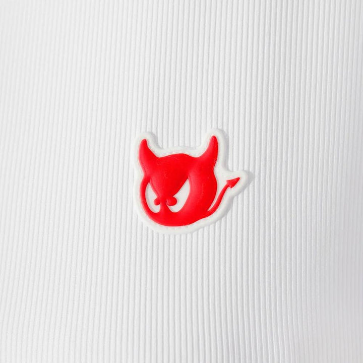 WAAC Essential Rib Jersey Golf Polo White - FW25 Women