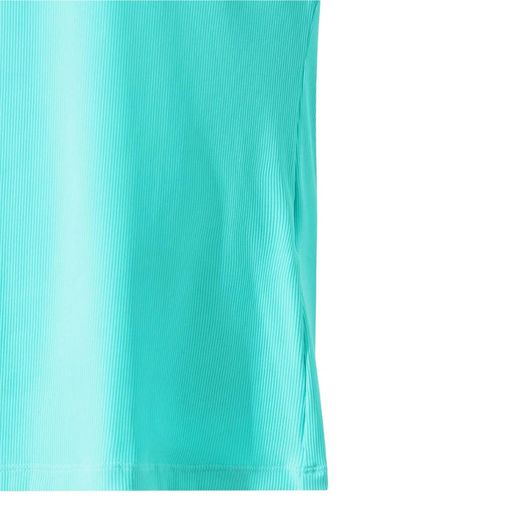 WAAC Essential Rib Jersey Golf Polo Blue Green - FW25 Women