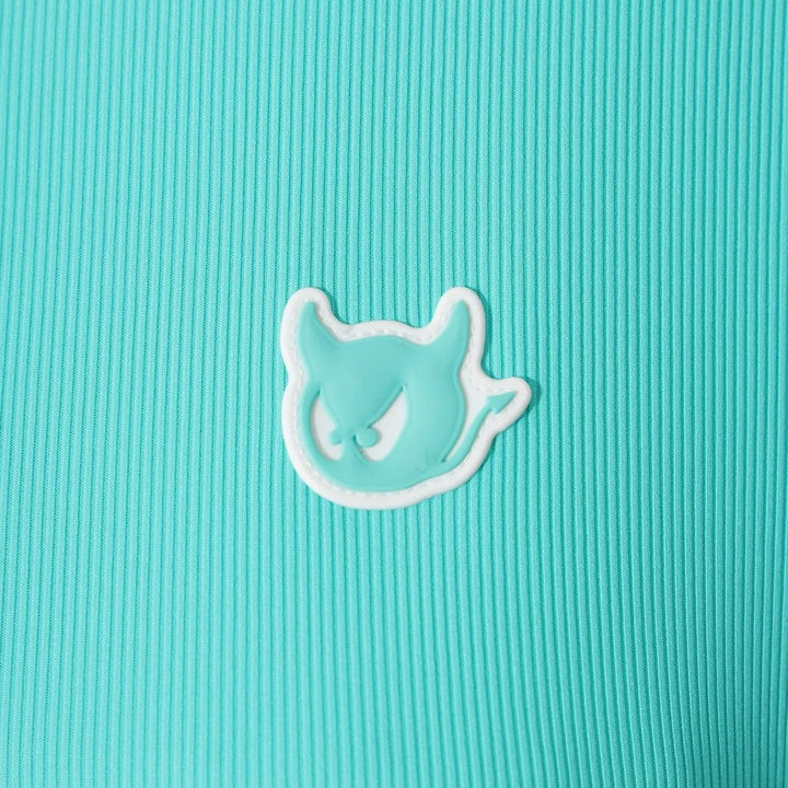 WAAC Essential Rib Jersey Golf Polo Blue Green - FW25 Women