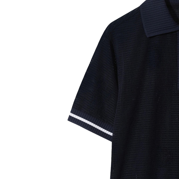 WAAC Mesh Jersey Shortsleeve Golf Polo Dark Navy - FW25 Women