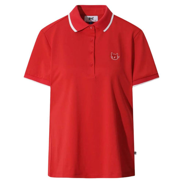 WAAC Rib Collar WAACKY Golf Polo Red - FW25 Women