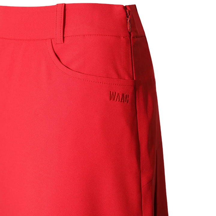 WAAC Back Pleat Essential Golf Skort Red - FW25 Women