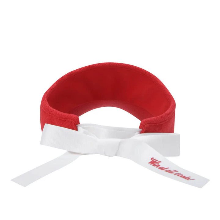 WAAC High Top Golf Visor Red - FW25 Women