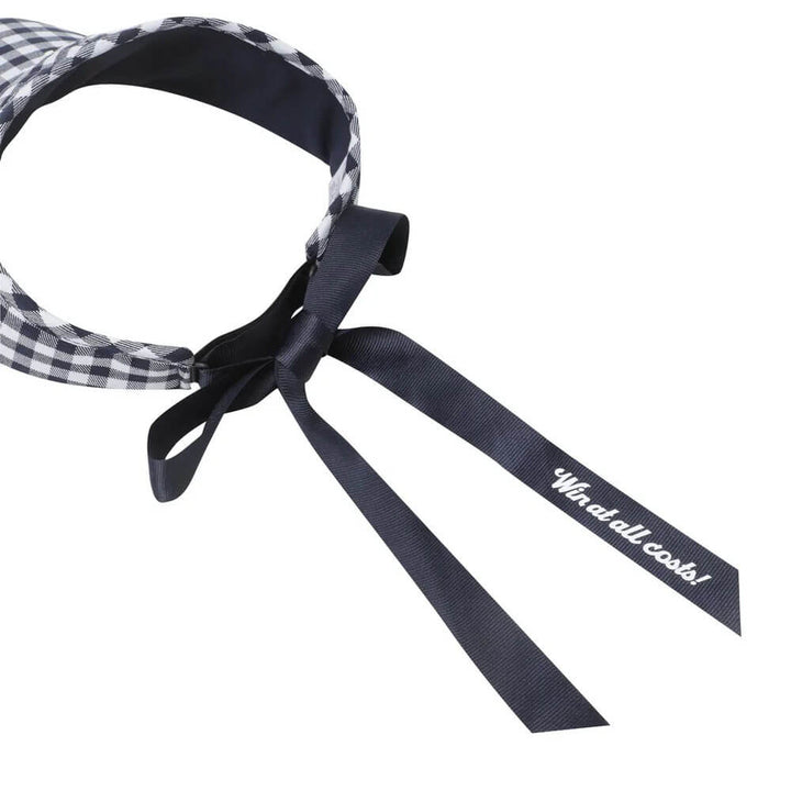 WAAC High Top Check Golf Visor Dark Navy - FW25 Women