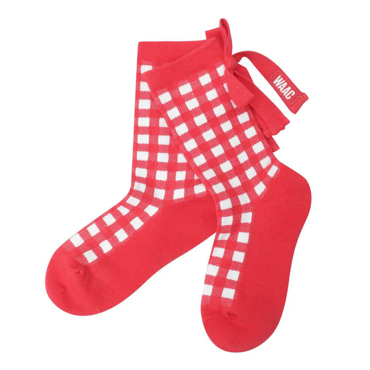 WAAC Check Ribbon Golf Socks - FW25 Women